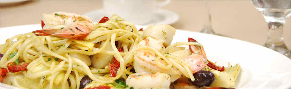 Seafood Pasta with King Prawns and Scallops
